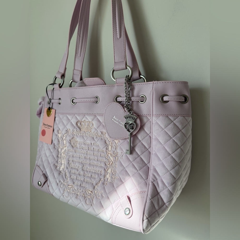 Viral Juicy Couture lilac purple juicy tale daydreamer Tote Bag - Picture 2 of 7